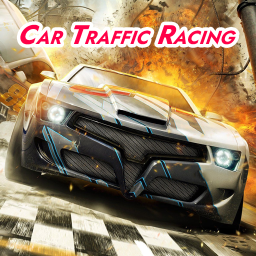 car traffic racing poster